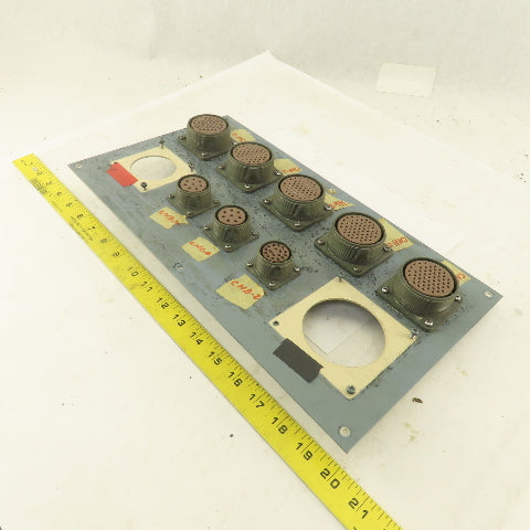 ITT CA3102A32A-105 54 Pin Circular Base Connector Fanuc Robot Distribution Panel