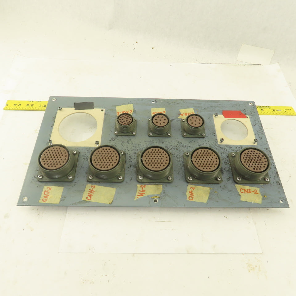 ITT CA3102A32A-105 54 Pin Circular Base Connector Fanuc Robot Distribution Panel