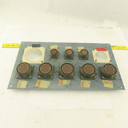 ITT CA3102A32A-105 54 Pin Circular Base Connector Fanuc Robot Distribution Panel