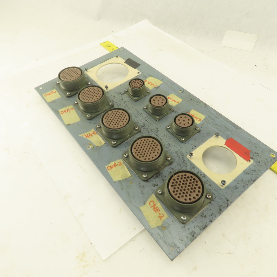 ITT CA3102A32A-105 54 Pin Circular Base Connector Fanuc Robot Distribution Panel