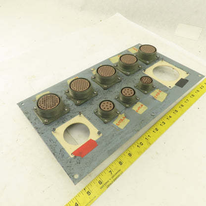 ITT CA3102A32A-105 54 Pin Circular Base Connector Fanuc Robot Distribution Panel