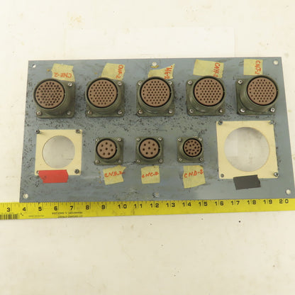 ITT CA3102A32A-105 54 Pin Circular Base Connector Fanuc Robot Distribution Panel