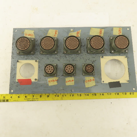 ITT CA3102A32A-105 54 Pin Circular Base Connector Fanuc Robot Distribution Panel
