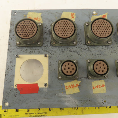 ITT CA3102A32A-105 54 Pin Circular Base Connector Fanuc Robot Distribution Panel