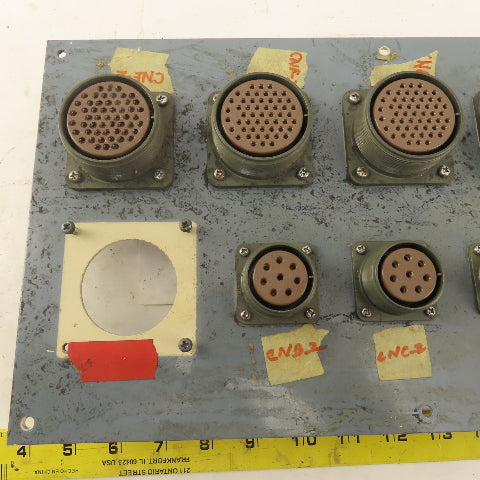 ITT CA3102A32A-105 54 Pin Circular Base Connector Fanuc Robot Distribution Panel