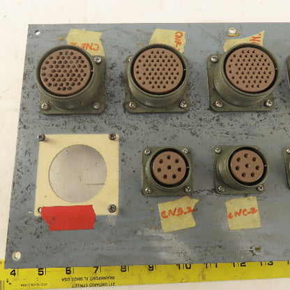 ITT CA3102A32A-105 54 Pin Circular Base Connector Fanuc Robot Distribution Panel