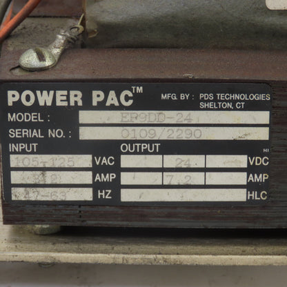 Power Pac Inc. EP9DD-24 105-125VAC 24VDC Output Power Supply