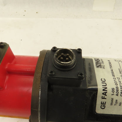 Fanuc A06B-0312-B564/7008-R 120V 2000RPM 3Ph AC Servo Motor 10mm Shaft