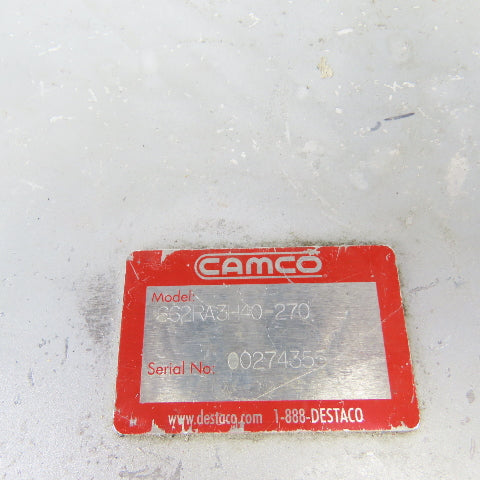 Camco 662RA3H40-270 3 Stop 270° Rotary Index 25:1 1.5kW 230/460V Overload Clutch