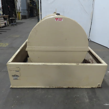 500 Gal. Above Ground Steel Water Coolant Steel Storage Tank W/Spill Containment