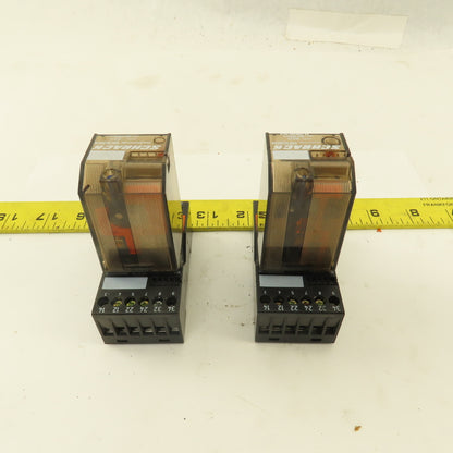 Schrack MR303024 Multimode 24VDC Coil Relay And Socket Lot Of 2
