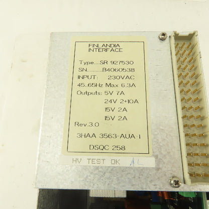 ABB Finlandia SR927530 230VAC 45..65Hz 2-24-15V Output Power Supply
