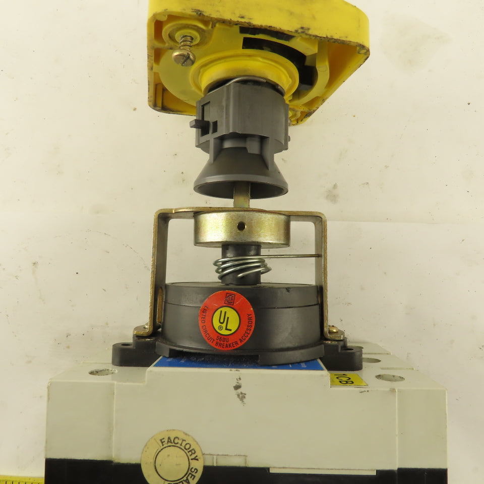 Cutler Hammer GWF 25k 20A 600VAC Circuit Breaker With Panel Operator LOTO