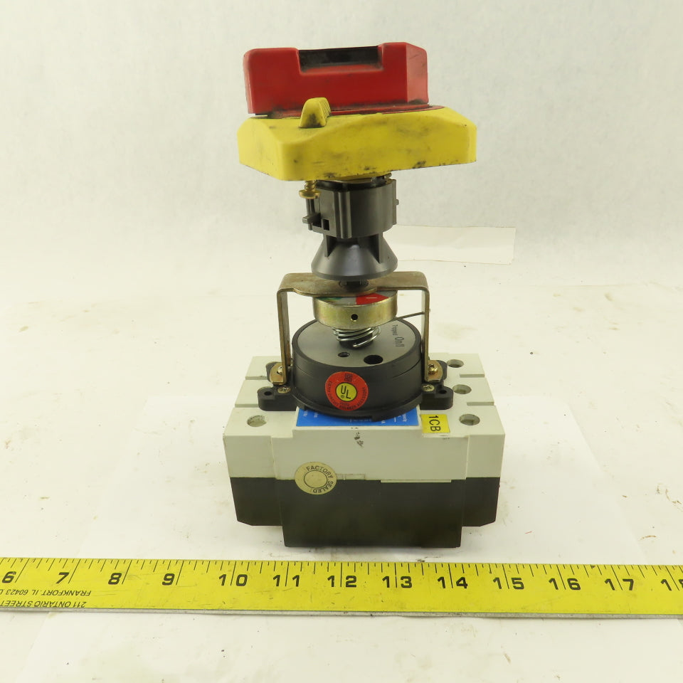 Cutler Hammer GWF 25k 20A 600VAC Circuit Breaker With Panel Operator LOTO