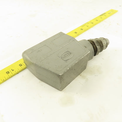 Harting MS216B 16 Male Pin 16A 600V Shielded Connector From ABB Robot