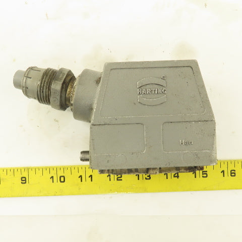Harting MS216B 16 Male Pin 16A 600V Shielded Connector From ABB Robot