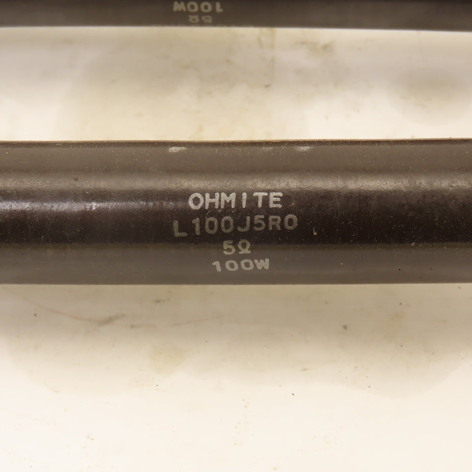 Ohmite L100J5R0 5 Ohm 100W Resister Bank Wire Wound