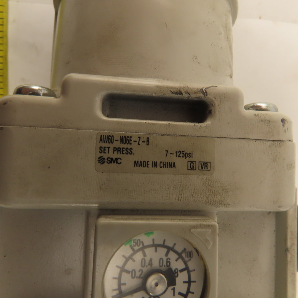 SMC AW60-N06E-Z-B 7-125PSI Airline Filter Regulator 3/4"  NPT