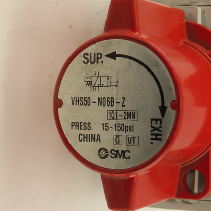 SMC VHS50-N06B-Z 15-150PSI 1" NPT Quick Exhaust Pneumatic Valve Lock Out Tag Out