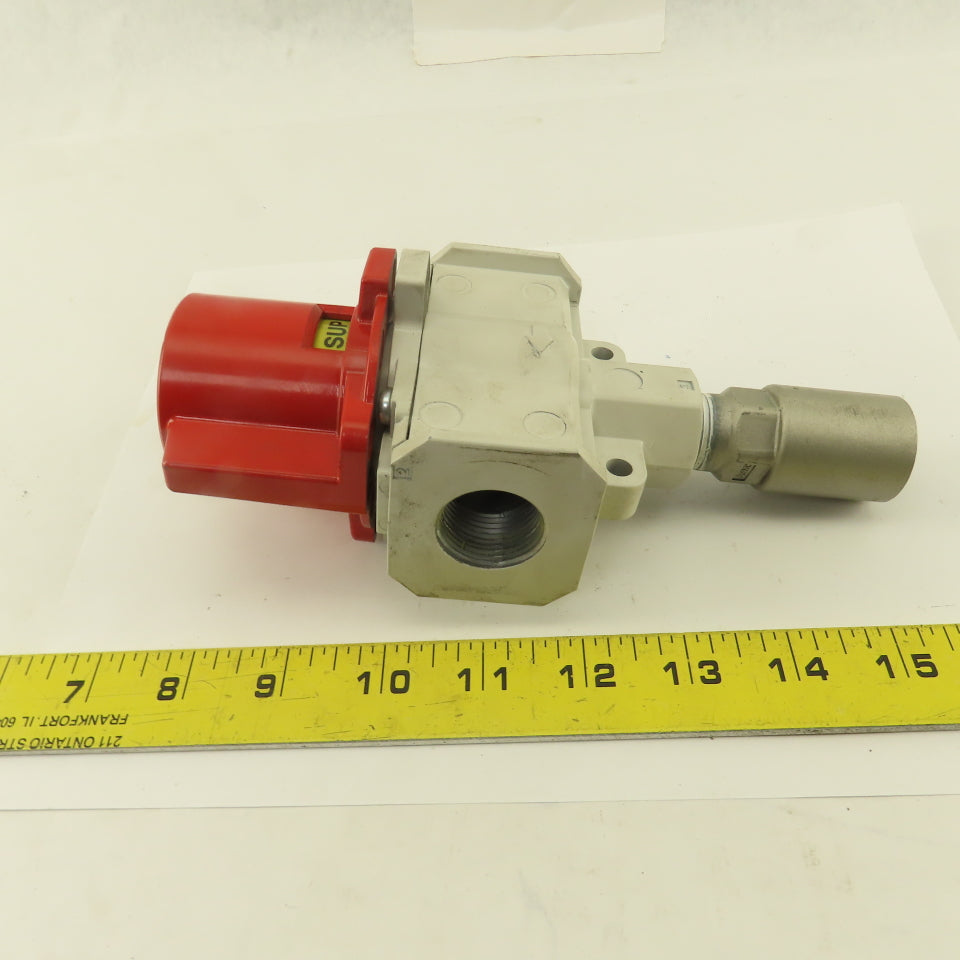 SMC VHS50-N06B-Z 15-150PSI 1" NPT Quick Exhaust Pneumatic Valve Lock Out Tag Out