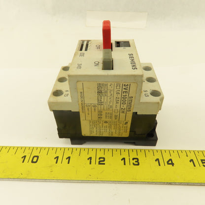 Siemens 3VE1000-2H 600V 30A Manual Motor Starter Motor Protection 1.6-2.5A