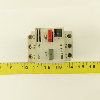 Siemens 3VE1000-2H 600V 30A Manual Motor Starter Motor Protection 1.6-2.5A