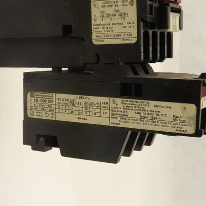 Telemecanique LP1-D 123 LR D09 307 660V 25A Motor Starter Overload 1.6-2.5A Trip