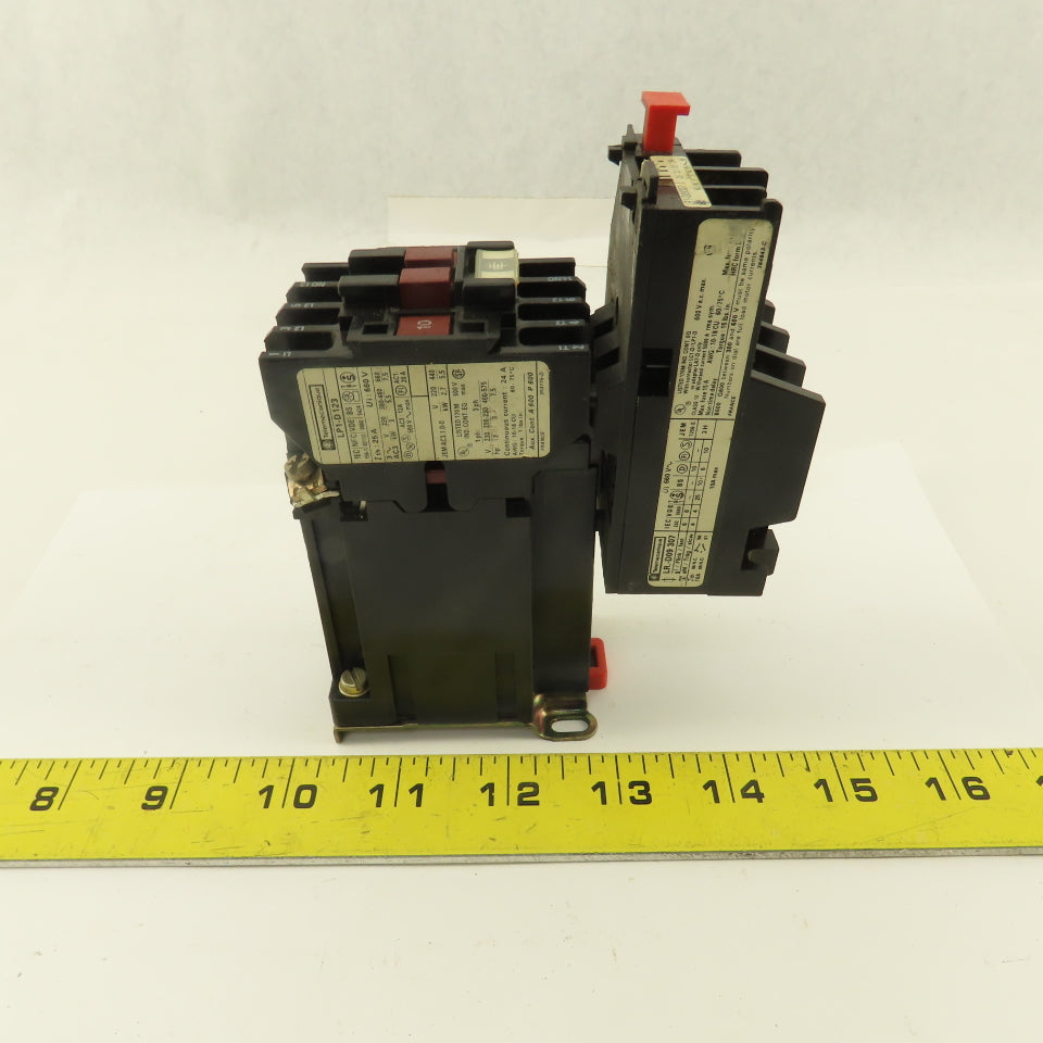Telemecanique LP1-D 123 LR D09 307 660V 25A Motor Starter Overload 1.6-2.5A Trip