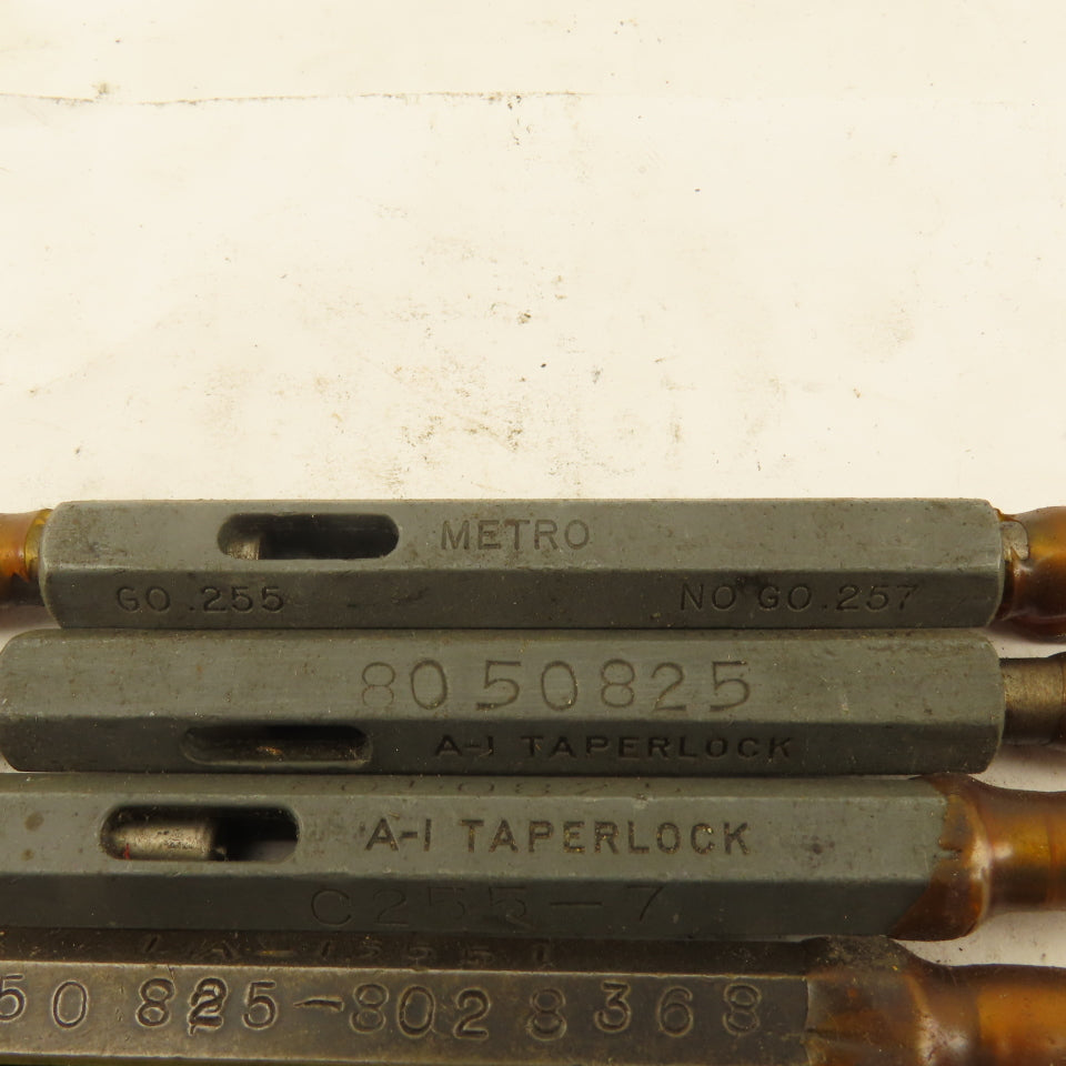 Metro .255 Go .257 No Go Plug Gage Lot Of 4