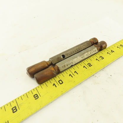 Metro .4985 Go .4990 No Go Plug Gage Lot Of 2
