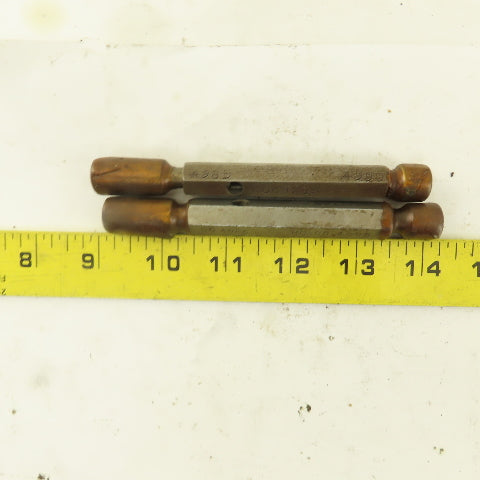 Metro .4985 Go .4990 No Go Plug Gage Lot Of 2