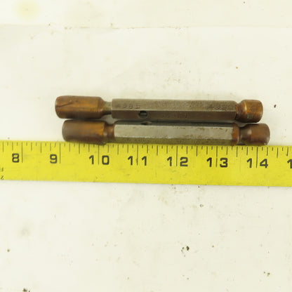Metro .4985 Go .4990 No Go Plug Gage Lot Of 2