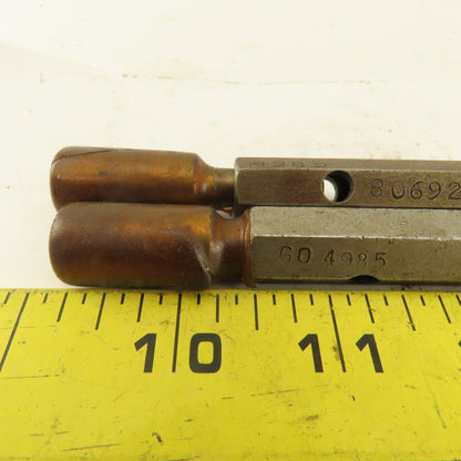 Metro .4985 Go .4990 No Go Plug Gage Lot Of 2