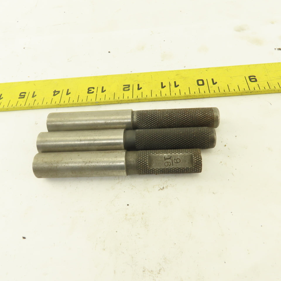 0.5625 9/16" Diameter Plug Calibration Gage Lot Of 3