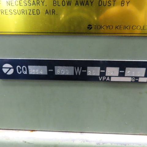 Okuma MC-60H Hydraulic Power Unit Assembly Tokyo Keikl 208V 3Ph