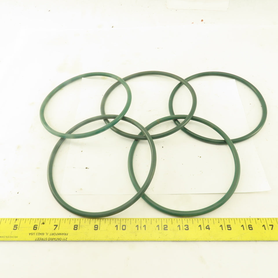 7mm Thick Conveyor O-Ring Belt Band 14" Long 6-1/4' OD x 5-5/8" ID Lot Of 5