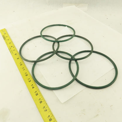 7mm Thick Conveyor O-Ring Belt Band 14" Long 6-1/4' OD x 5-5/8" ID Lot Of 5