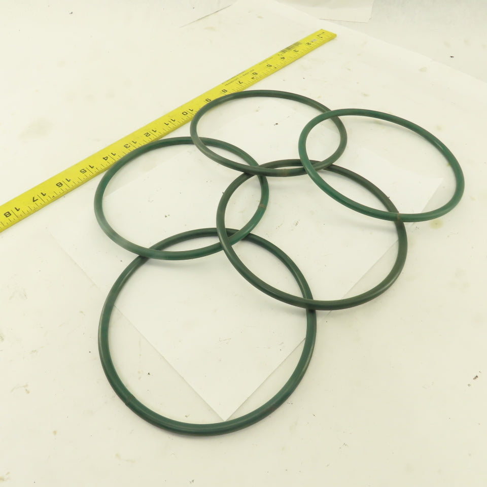7mm Thick Conveyor O-Ring Belt Band 14" Long 6-1/4' OD x 5-5/8" ID Lot Of 5