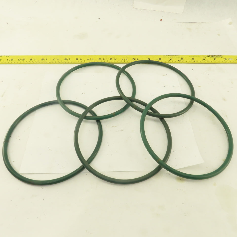 7mm Thick Conveyor O-Ring Belt Band 14" Long 6-1/4' OD x 5-5/8" ID Lot Of 5