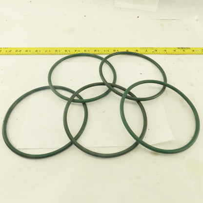 7mm Thick Conveyor O-Ring Belt Band 14" Long 6-1/4' OD x 5-5/8" ID Lot Of 5