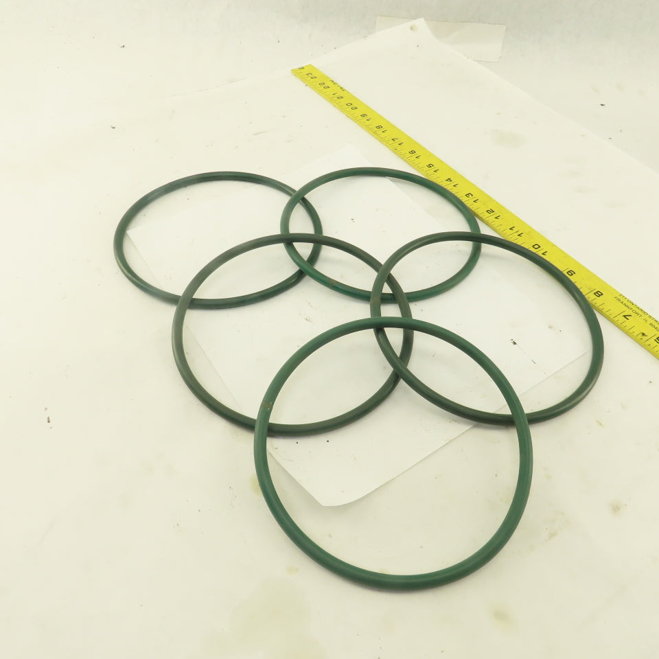 7mm Thick Conveyor O-Ring Belt Band 14" Long 6-1/4' OD x 5-5/8" ID Lot Of 5
