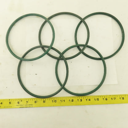 7mm Thick Conveyor O-Ring Belt Band 14" Long 6-1/4' OD x 5-5/8" ID Lot Of 5