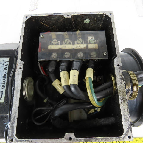 Okuma VAC-MF15/11R-153 VAC-Motor 15/11kW 1500/6000RPM Dual Speed Spindle Motor