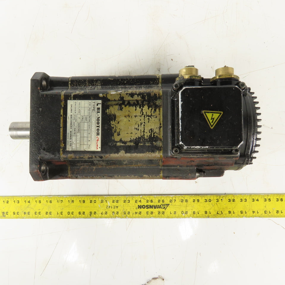 Okuma BL-H200E-20S BL Motor 4kW 2000 RPM 162V 15.7A Servo Motor