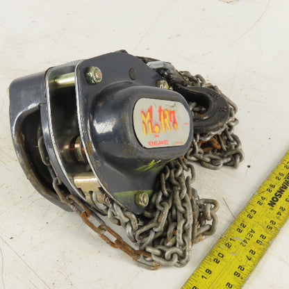 KoneCranes KM Series II 1 Ton Manual Chain Hoist 11" Lift 7' Hand Wheel Chain