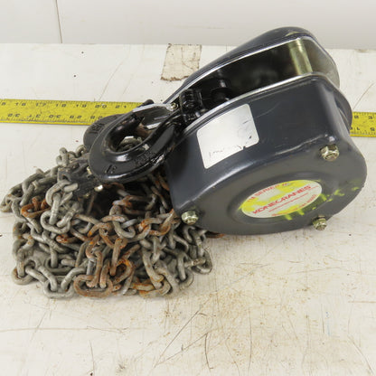 KoneCranes KM Series II 1 Ton Manual Chain Hoist 11" Lift 7' Hand Wheel Chain