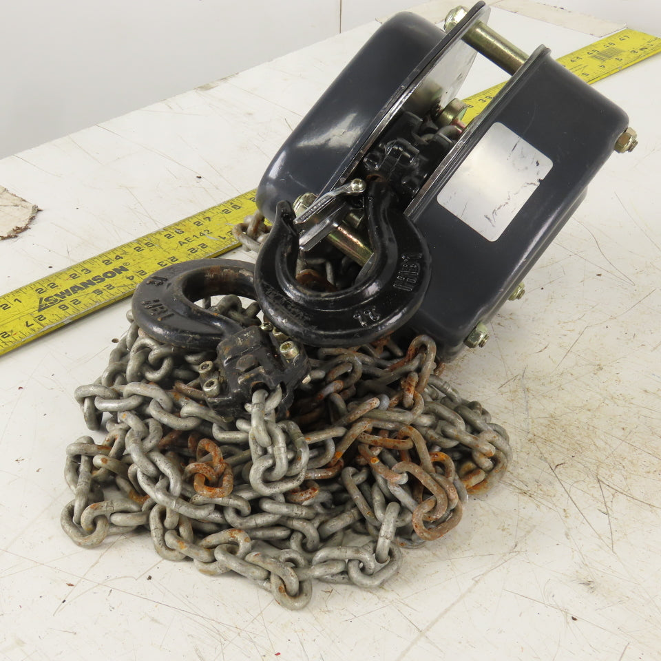 KoneCranes KM Series II 1 Ton Manual Chain Hoist 11" Lift 7' Hand Wheel Chain