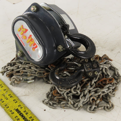 KoneCranes KM Series II 1 Ton Manual Chain Hoist 11" Lift 7' Hand Wheel Chain