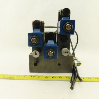 Vickers DG4L-3-2C-PL2-H-11 Hydraulic Regulated Manifold Solenoid Valve Assembly