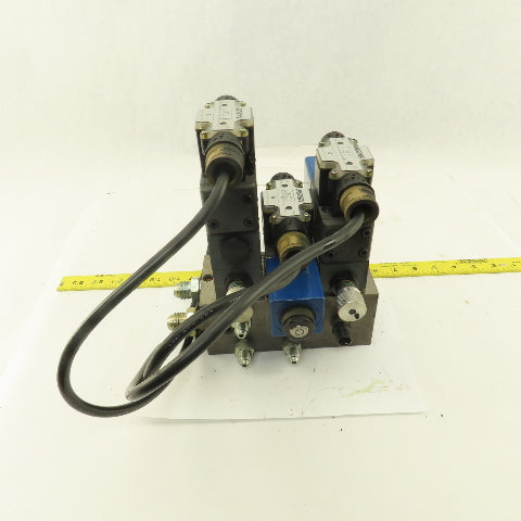 Vickers DG4L-3-2C-PL2-H-11 Hydraulic Regulated Manifold Solenoid Valve Assembly